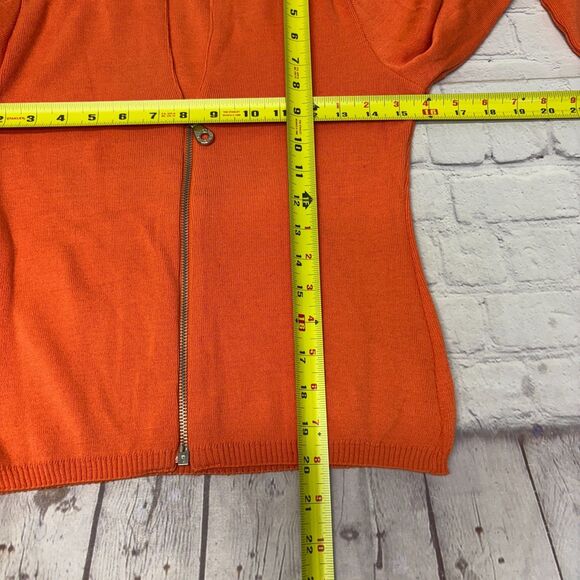 Iceberg Women Full Zip Knit Sweater Top Size Medium Wool Blend Italy D033 -13 - Picture 3 of 16